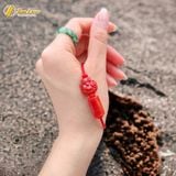  Vòng tay may mắn lu thống mix hồ ly chúa ngọc huyết jade đỏ hợp mệnh hỏa thổ, trợ duyên tài lộc 