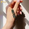  Vòng tay ngũ điếu mix lu thống chạm hoa tiết đá thạch anh tóc xanh hợp mệnh mộc hỏa chiêu tài hút lộc 