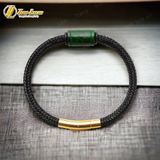  [HÀNG VIP] Vòng tay đôi nam nữ lu thống ngọc sơn thủy xanh trơn hợp mệnh tài lộc hanh thông 