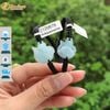 Vòng Chỉ May Mắn Bện Mặt Hồ Ly Chúa Ôm Hoa Đá Aquamarine phụ trợ tình duyên - Tuệ Lâm
