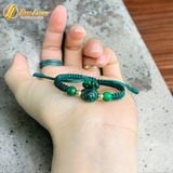  Vòng tay may mắn dây chỉ bện túi tiền ngoc sơn thủy chiêu tài lộc hút may mắn hợp mệnh 
