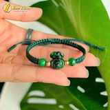  Vòng tay may mắn dây chỉ bện túi tiền ngoc sơn thủy chiêu tài lộc hút may mắn hợp mệnh 