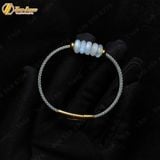  Vòng tay ngũ điếu đá moonstone hợp mệnh kim thủy chiêu tài lộc hút may mắn 