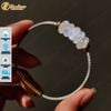 Vòng tay ngũ điếu đá moonstone hợp mệnh kim thủy chiêu tài lộc hút may mắn