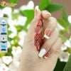 Vòng tay ngũ điếu mix hồ ly chúa ôm hoa đá thạch anh tóc đỏ hợp mệnh hỏa thổ chiêu tài trợ duyên