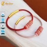  Vòng tay ngũ điếu đá đào hoa hợp mệnh hỏa thổ chiêu tài hút lộc bình an may mắn 