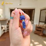 Vòng tay ngũ điếu mix cỏ 4 lá sodalite hợp mệnh thủy mộc chiêu tài hút lộc may mắn 