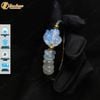 Vòng tay may mắn ngũ điếu phong thủy mix hồ ly chúa moonstone hợp mệnh thủy kim, trợ duyên hút lộc - Tuệ Lâm