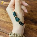  Vòng tay lu thống mix ngũ điếu mix hồ ly ôm hoa ngọc sơn thủy trợ duyên chiêu tài lộc 