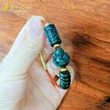  Vòng tay lu thống mix ngũ điếu mix hồ ly ôm hoa ngọc sơn thủy trợ duyên chiêu tài lộc 