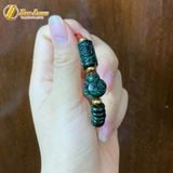  Vòng tay lu thống mix ngũ điếu mix hồ ly ôm hoa ngọc sơn thủy trợ duyên chiêu tài lộc 