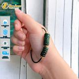  Vòng tay ngũ điếu mix lu thống chạm kim tiền ngọc sơn thủy hợp mệnh chiêu tài lộc hút may mắn 