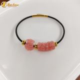  Vòng tay ngũ điếu mix charm túi tiền đá đào hoa hợp mệnh chiêu tài hút lộc may mắn 
