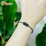  Vòng tay ngũ điếu ngọc sơn thủy xanh rêu hợp mệnh chiêu tài lộc gia đạo bình an 