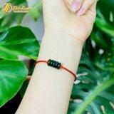  Vòng tay ngũ điếu ngọc sơn thủy xanh rêu hợp mệnh chiêu tài lộc gia đạo bình an 