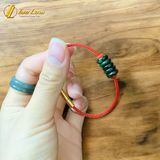  Vòng tay ngũ điếu ngọc sơn thủy xanh rêu hợp mệnh chiêu tài lộc gia đạo bình an 