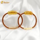  Vòng tay ngũ điếu hổ phách tự nhiên hợp mệnh kim thổ, chiêu tài hút lộc may mắn 