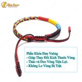  Vòng Tay Giá Rẻ Bền Đẹp Dây Chỉ Bện Handmade Kiểu Tibet 4 Màu May Mắn Bình An - Tuệ Lâm 