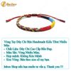  Vòng Tay Giá Rẻ Bền Đẹp Dây Chỉ Bện Handmade Kiểu Tibet 4 Màu May Mắn Bình An - Tuệ Lâm 