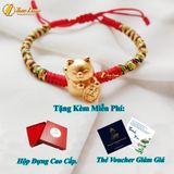  Vòng chỉ đỏ may mắn bện handmade charm mèo thần tài may mắn CB272V - Tuệ Lâm 