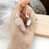  Vòng tay ngũ điếu mix hồ ly chúa ôm hoa đá thạch anh hồng hợp mệnh hỏa thổ trợ duyên tài lộc 