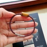  Vòng tay lu thống đá thạch anh mắt hổ nâu vàng hợp mệnh kim thổ, chiêu tài hút lộc may mắn 