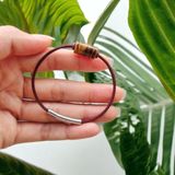  Vòng tay lu thống đá thạch anh mắt hổ nâu vàng hợp mệnh kim thổ, chiêu tài hút lộc may mắn 