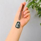  Dây chuyền mặt hồ ly 9 đuôi in 3D trên mặt ngọc jade hợp mệnh trợ duyên may mắn 
