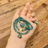 Chuỗi Vòng Tay Lam Ngọc Cuốn Nhiều Vòng Mix Túi Tiền và Hồ Ly May Mắn - Tài Lộc - Trợ Duyên 
