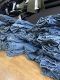  QUẦN JEANS ỐNG LOE LƯNG THUN BÉ GÁI 