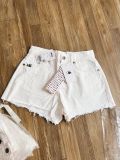  SHORT JEAN MLB NỮ TRẮNG 