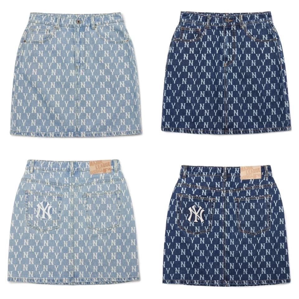 MLB  Chân váy mini xếp li Basic Pleats