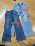  QUẦN JEANS ỐNG LOE LƯNG THUN BÉ GÁI 