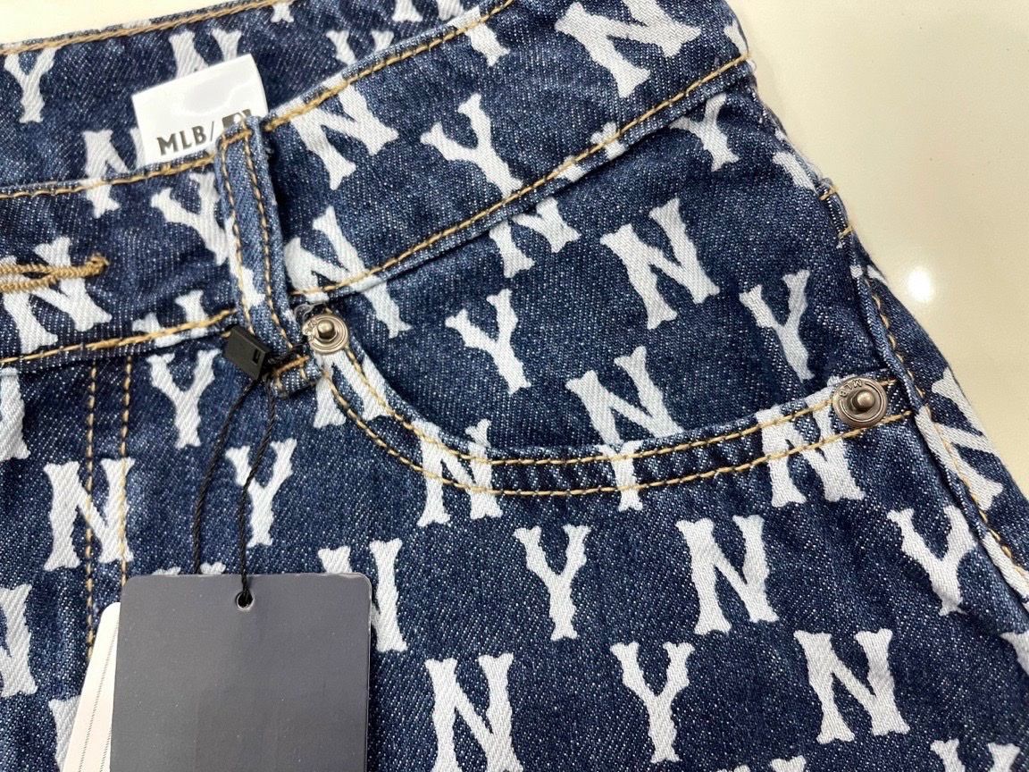 MLB  Chân váy mini xếp li WMS Basic Pleated