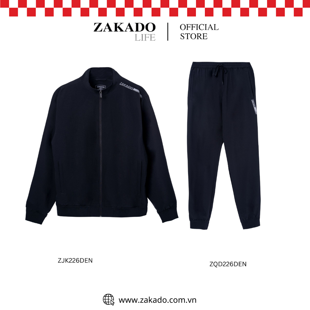 Bộ Thể Thao Nam Zakado, Dày Dặn, Mềm Mại - ZJK226