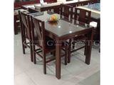 Bàn ăn mặt gỗ Yugana và ghế ăn
