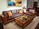 Bộ sofa góc Deluxe/Mod và bàn trà màu nhạt