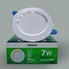 Đèn led downlight viền bạc đổi màu D04B 9W