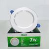 Đèn led downlight viền bạc đổi màu D04B 9W