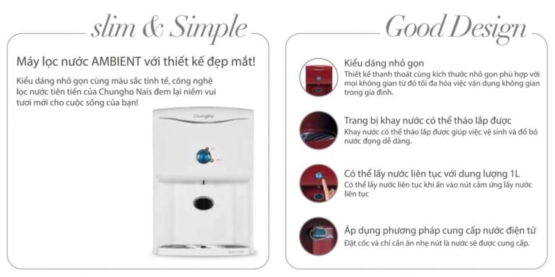 Máy lọc nước ChungHo Iguassu Ambient