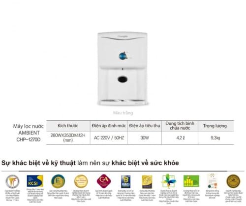 Máy lọc nước ChungHo Iguassu Ambient