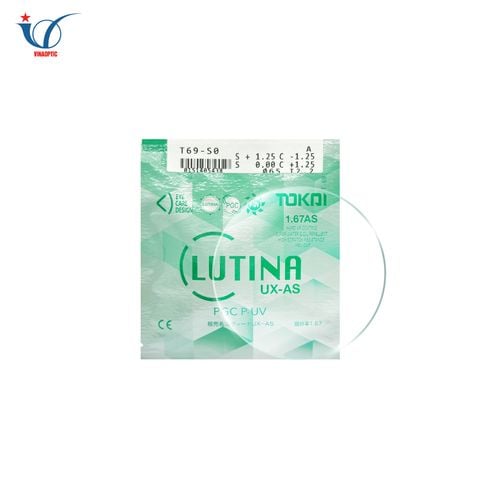 Mắt đơn tròng TOKAI LUTINA 1.67 AS PGC P-UV - Blue cut