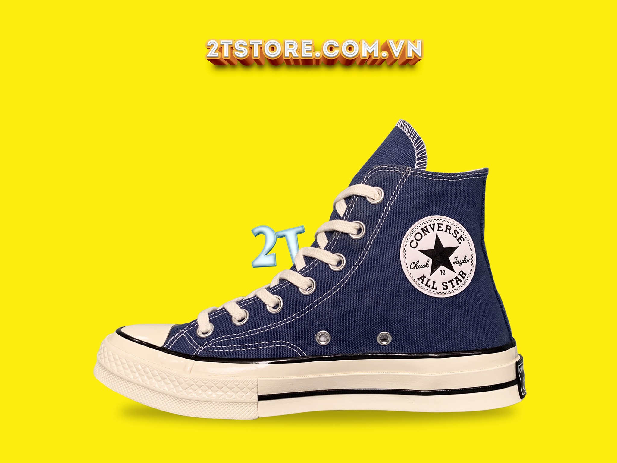 Converse 1970s Chính Hãng Xanh Navy 