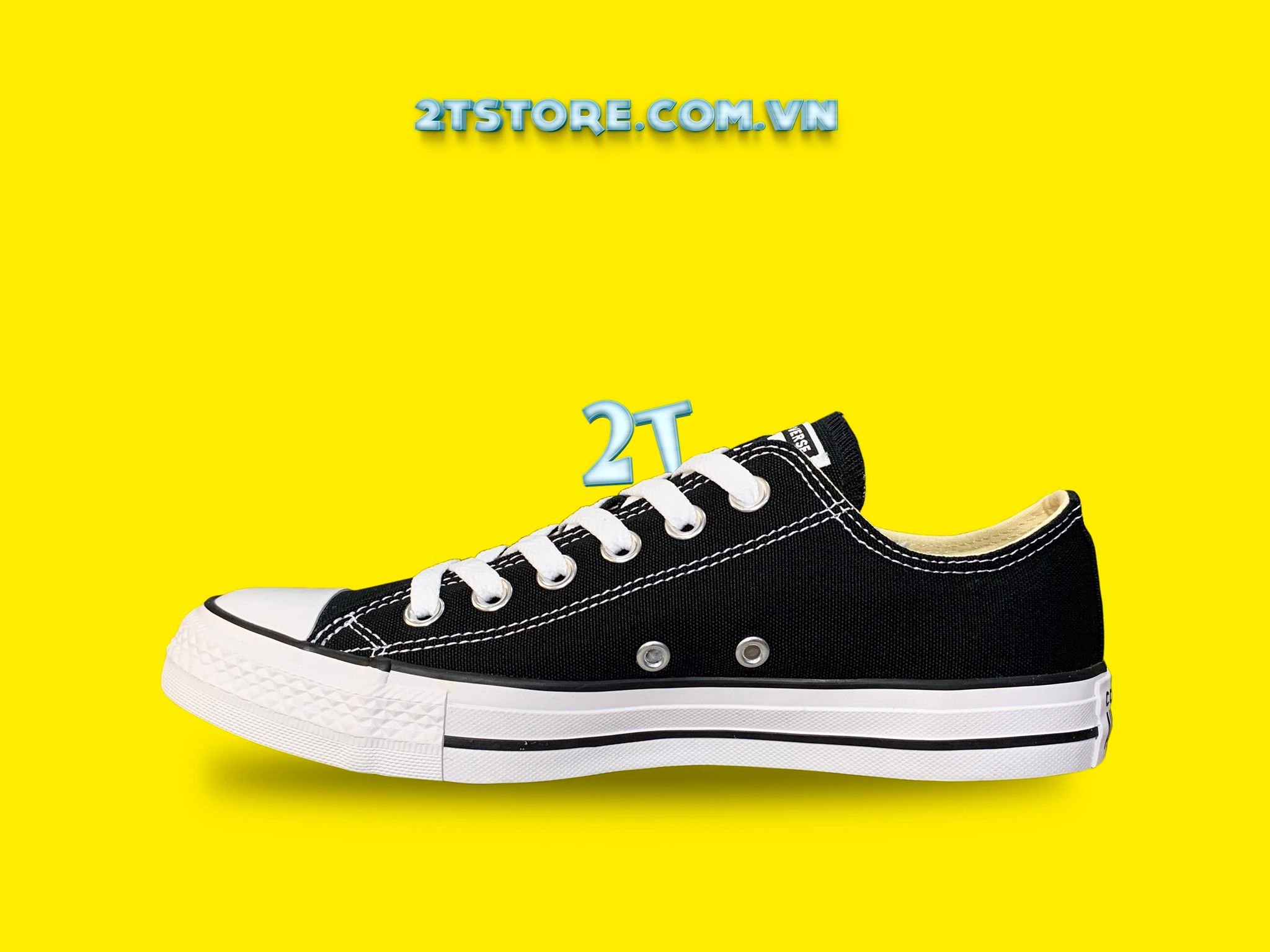 Giày Converse Classic Đen Cổ Thấp Chính Hãng – 2TStore