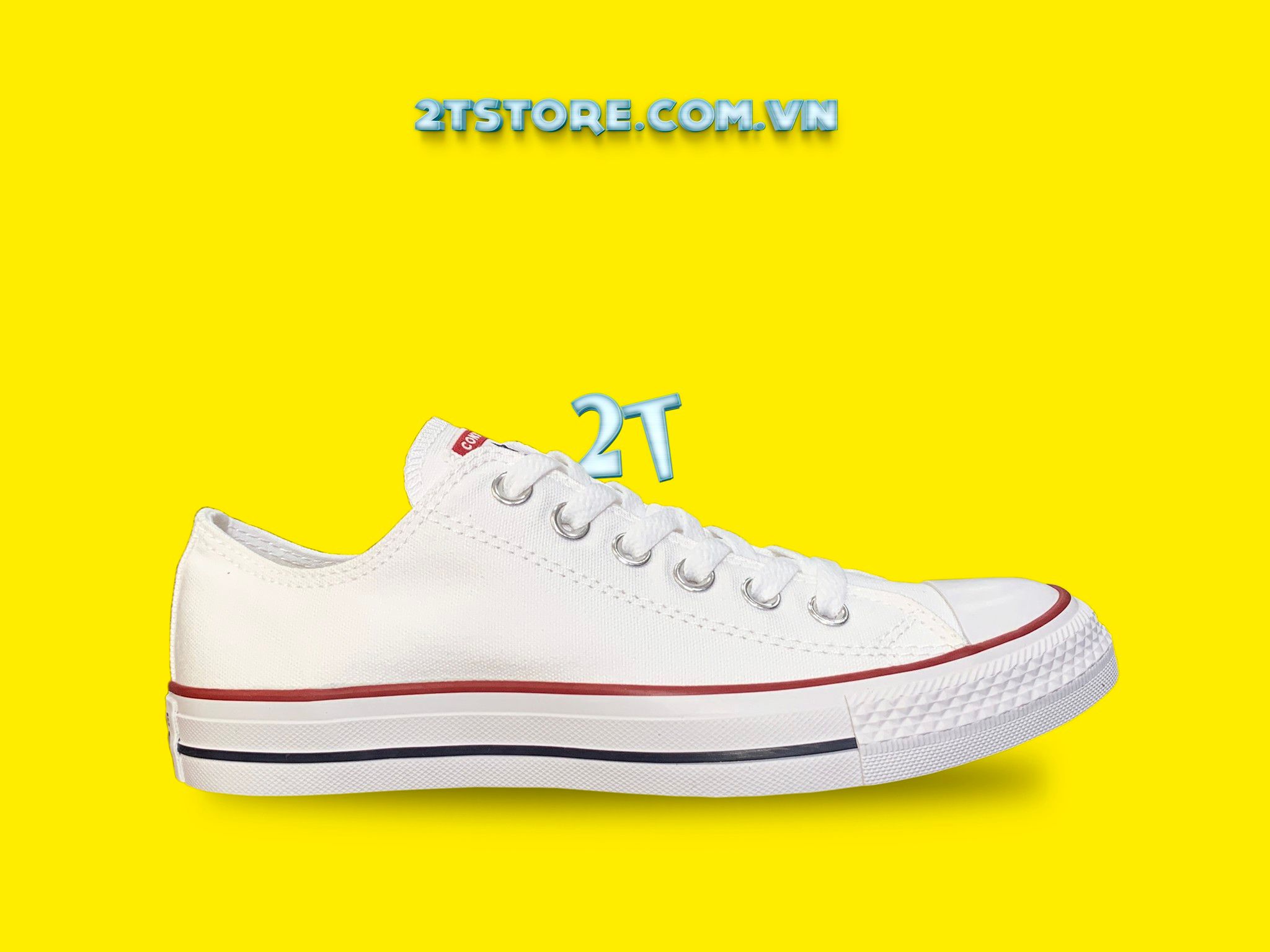 Giày Converse Classic Trắng Cổ Thấp Chính Hãng – 2TStore