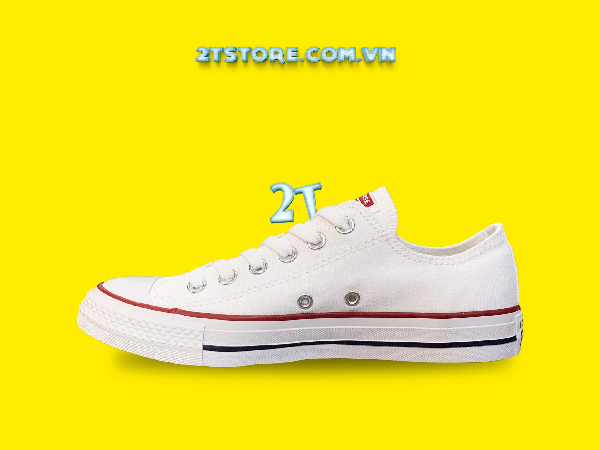 Giày Converse Classic Trắng Cổ Thấp Chính Hãng – 2TStore
