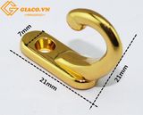 Móc treo giả cổ đơn mini W131- 21x21x7mm