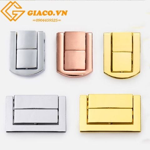 Khóa hộp giả cổ A001 màu vàng