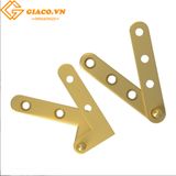 Bản lề xoay chữ L chất liệu đồng thau