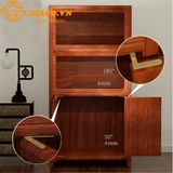 Bản lề xoay chữ L chất liệu đồng thau